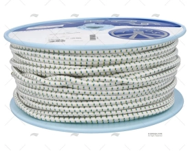 SHOCK CORD ROPE 08mm WHITE 100m LIROS