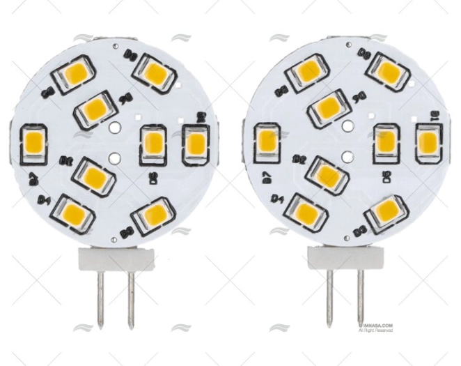 LAMPADINA G4 12/24V  0,2WX9 LED 2UD.