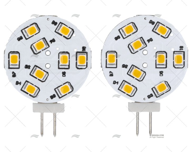 LÂMPADA G4 12/24V  0,2WX9 LED 2UD.