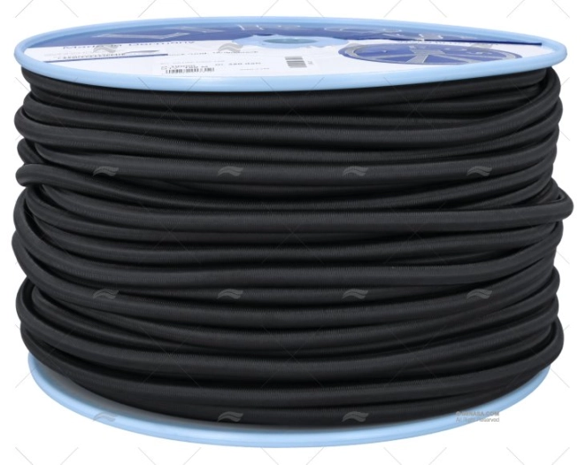 CIMA CORDINO ELASTICO 10mm NERO    100m LIROS