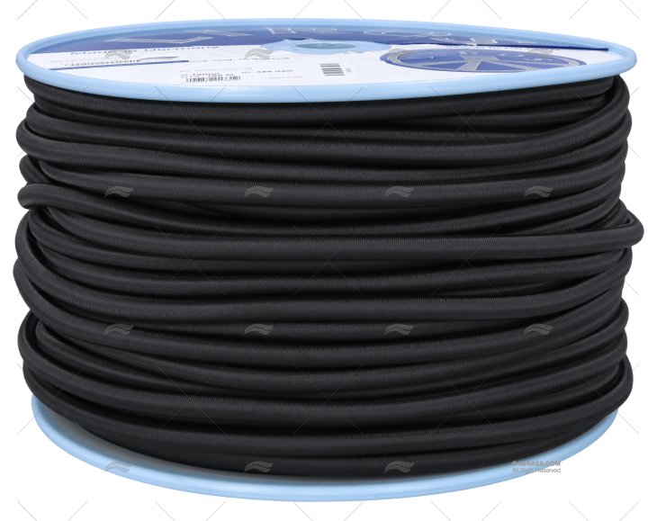 CABO SHOCK CORD 10mm PRETO 100m LIROS