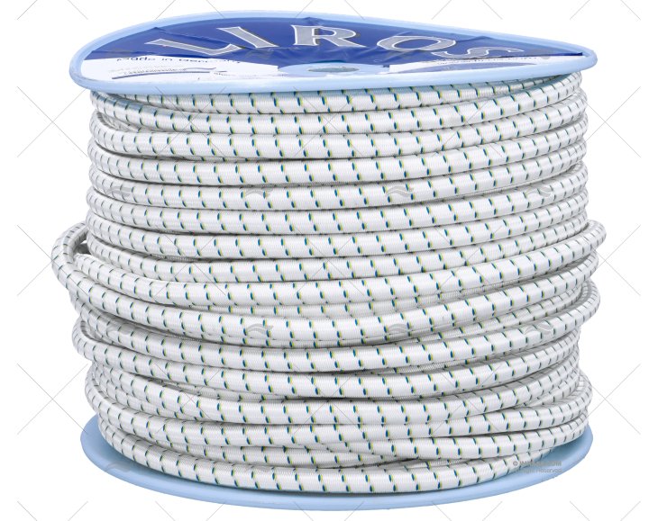 SHOCK CORD ROPE 12mm WHITE 100m