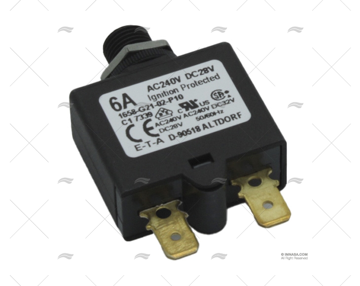 THERMAL MAGNETIC CIRCUIT BREAKER  6A 165 E-T-A