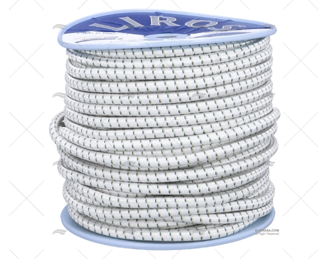 CABO SHOCK CORD 14mm BRANCO 100m LIROS