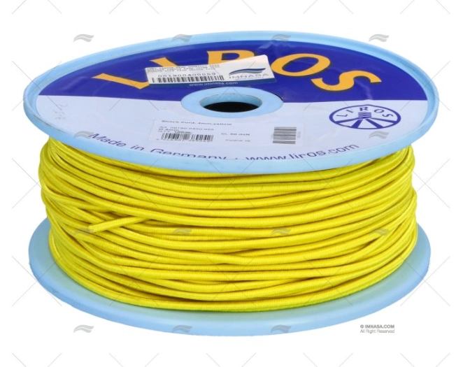 SHOCK CORD ROPE 04mm YELLOW 100m LIROS