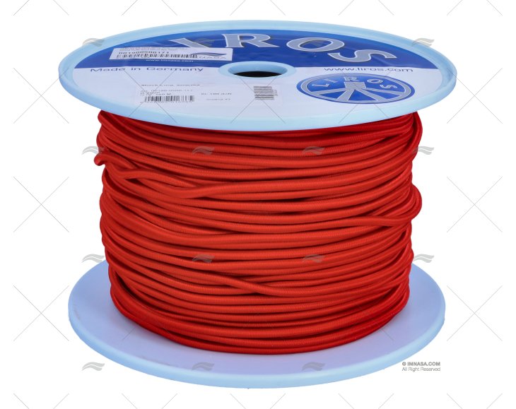 SHOCK CORD ROPE 05mm RED 100m LIROS