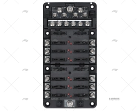 CAIXA DE FUSÍVEIS 12P + BUSBAR