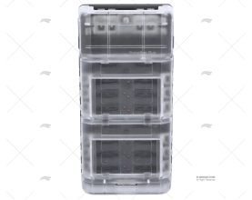SCATOLA PORTA FUSIBILI 12P + SBARRA CONN.