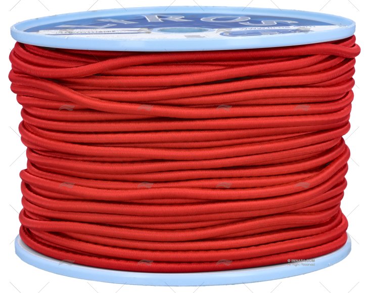 CABO SHOCK CORD 06mm VERMELHO 100m LIROS