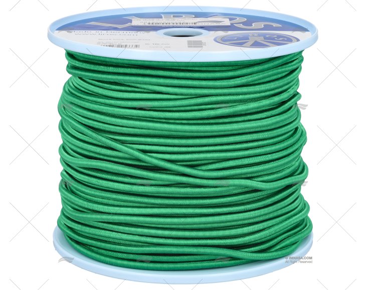 SHOCK CORD ROPE 05mm GREEN 100m