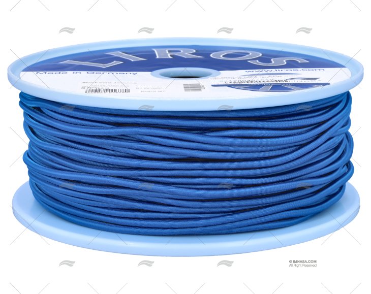 SHOCK CORD ROPE 04mm BLUE 100m LIROS