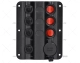 PANEL CONTROL 3P CON MECHERO LED 12V