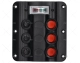 PANEL CONTROL 3P CON VOLTIMETRO LED 12V