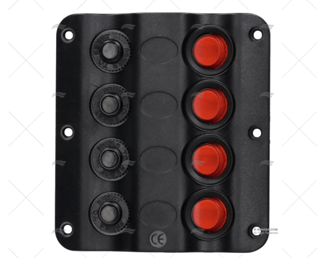 PANNELLO CONTROLLO 4P LED 12V