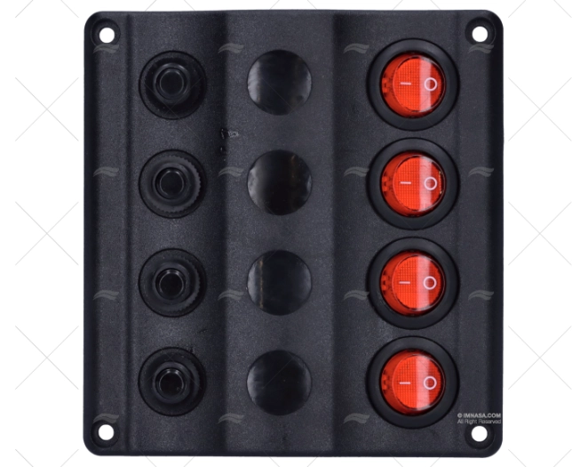 PANNELLO INTERRUTTORE 12V LED INDICATORE
