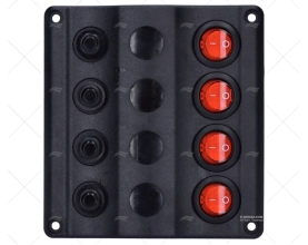 PANNELLO INTERRUTTORE 12V LED INDICATORE