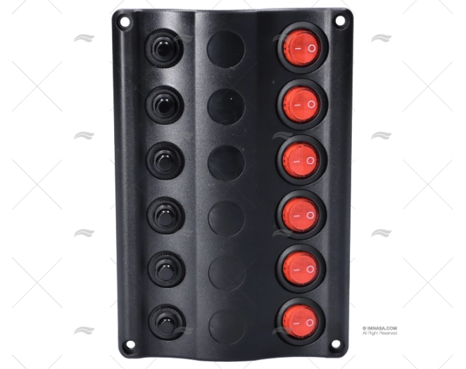 PANNELLO INTERRUTTORE 12V LED 6