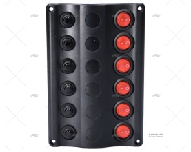 PANNELLO INTERRUTTORE 12V LED 6
