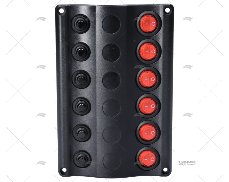 PANNELLO INTERRUTTORE 12V LED 6