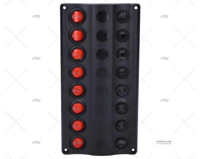 PAINEL INTERRUPTOR 8P 12V 107x210