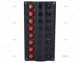 PAINEL INTERRUPTOR 8P 12V 107x210