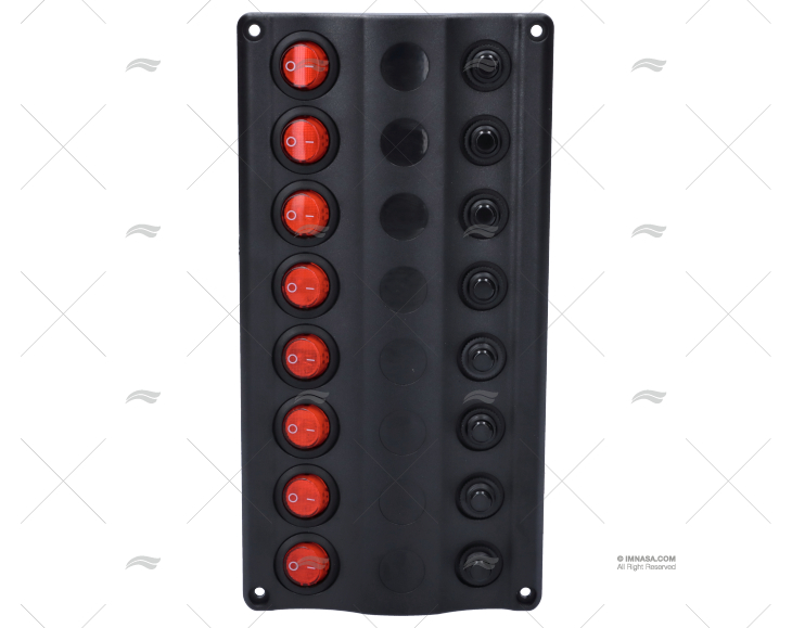 PAINEL INTERRUPTOR 8P 12V 107x210