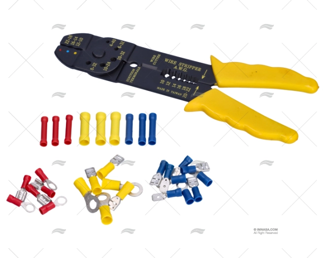 KIT ELECTRICO TERMINALES MAS PINZA -31 PIEZAS-