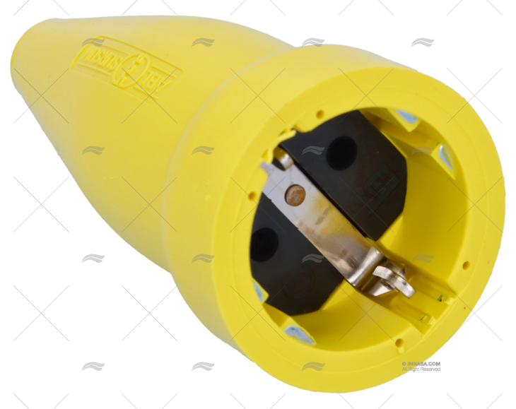 FEMALE ELEC. CONNECTOR  PVC YELLOW 4,8mm