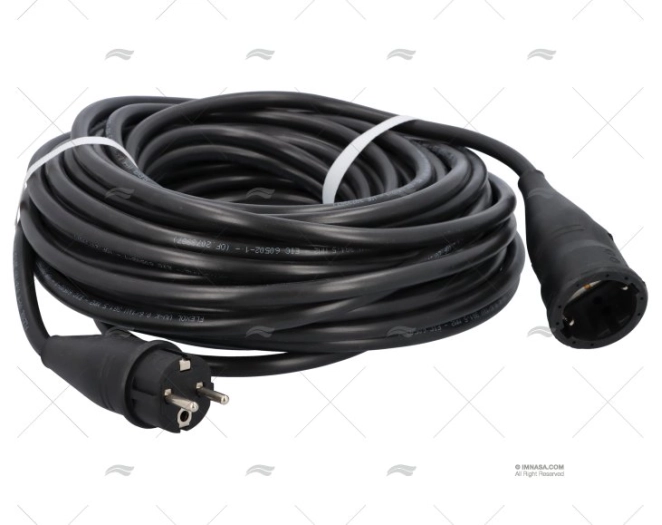 EXTENSÃO ELÉCTRICA PRETA 25m 3X1,5mm2