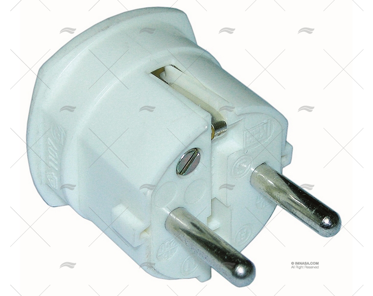 CLAVIJA ELEC. MACHO BLANCO SAL. LATERAL