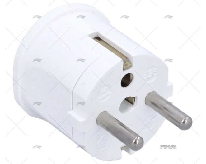 FICHA ELÉCTRICA MACHO SAÍDA LATERAL T-FRANCÊS
