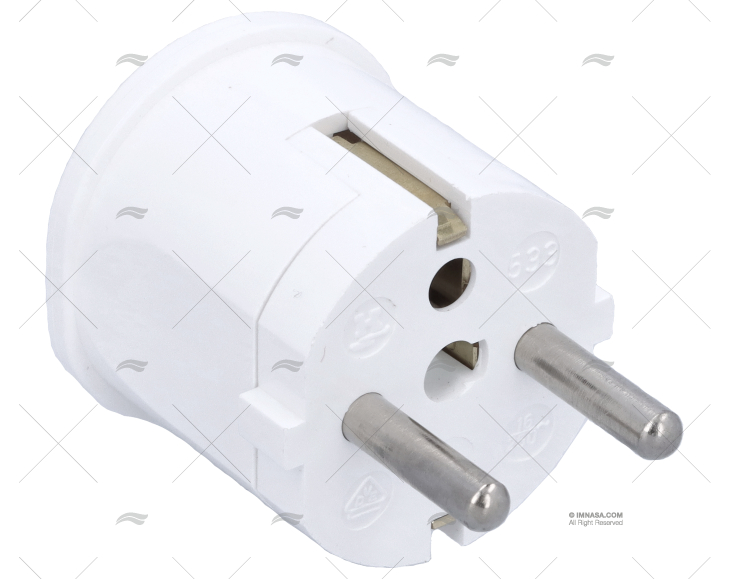 FICHA ELÉCTRICA MACHO SAÍDA LATERAL T-FRANCÊS