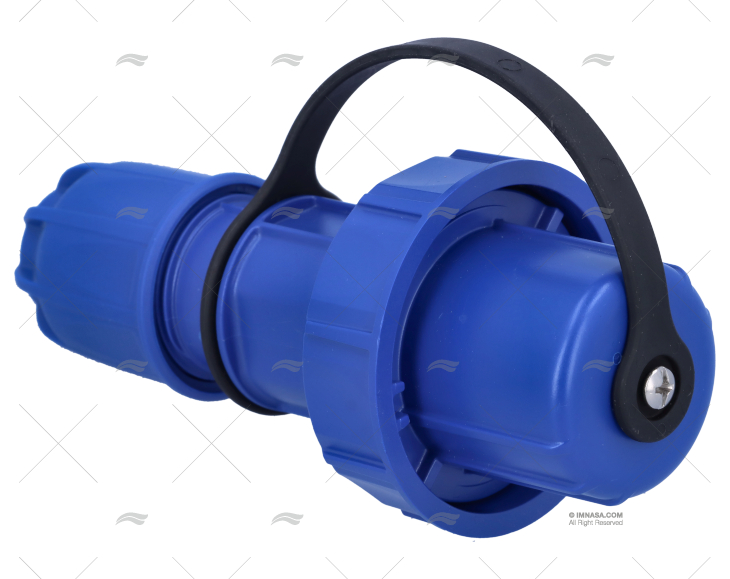 ELEC. SOCKET  MALE WATERTIGHT IP68 BLUE