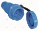 ELEC. SOCKET FEMALE WATERTIGHT IP68 BLUE