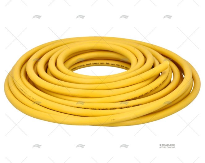 CABLE ELEC 3x 6mm DIA.14 50m YELLOW