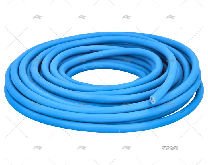 3-POLE CABLE 3x6mm DIA.14 15m BLUE