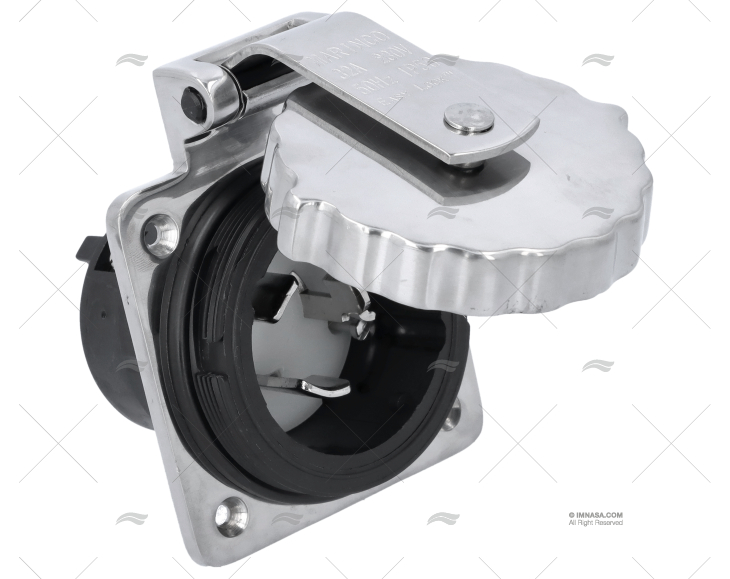 BASE ELÉCTRICA POPA MARINCO 32A INOX 2P