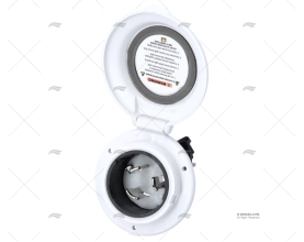 BASE MARINCO 50AMP REDONDA COM CAPUCHÃO