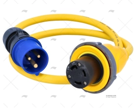 CAVO  1m GIALLO 16A MASCHIO/FEMMINA