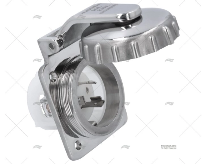 BASE ELEC POPA  16A 2+T HUBBELL INOX 230