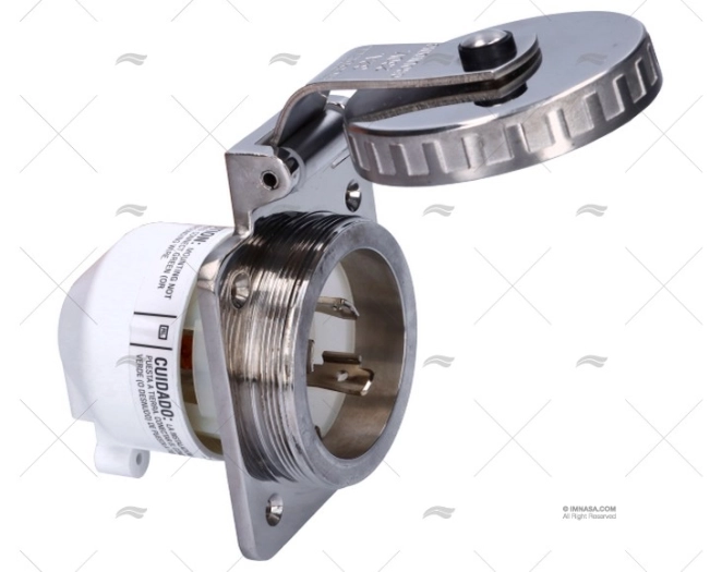 BASE ELEC POPA  32A 2+T HUBBELL INOX 230