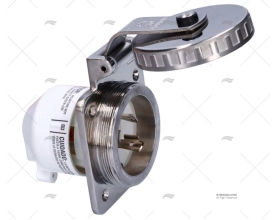 BASE ELÉCTRICA POPA  32A 2+T HUBBELL INOX 230