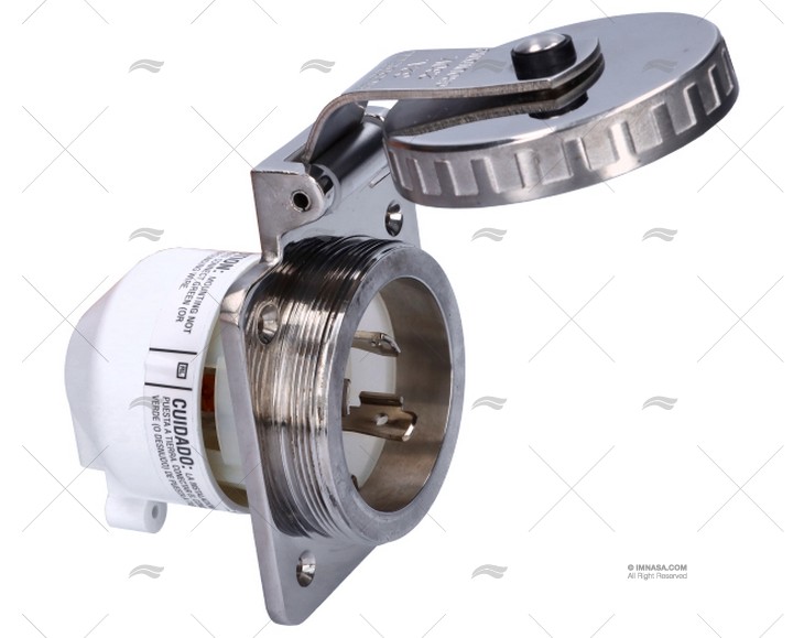 BASE ELÉCTRICA POPA  32A 2+T HUBBELL INOX 230
