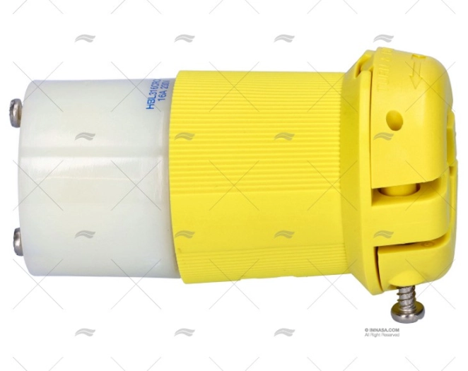 CONECTOR HUBBELL 16A 2P 3H 230V (NOVO