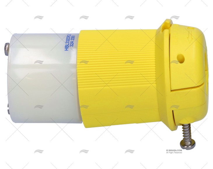 FEMALE CONNECTOR HUBBELL 32AMP 2P 4H 230