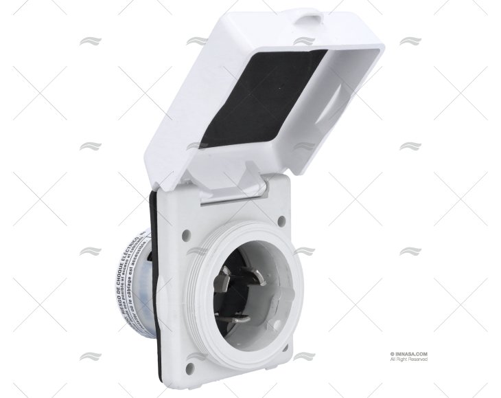 BASE ELETTRICA POPPA  50A 3+T HUBBELL PVC