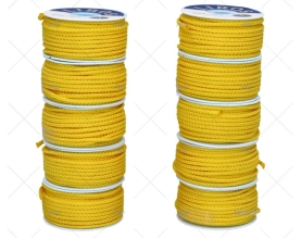SCATOLA BOBINE POLIESTERE GIALLO. 10x15m 3mm LIROS