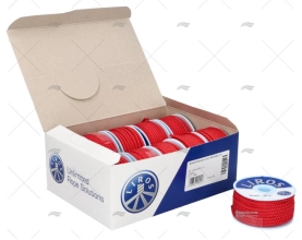 BOITE BOBINOTS POLYESTER ROUGE 10X15M 3M LIROS