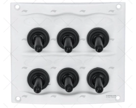 PAINEL 6 POSIÇÕES 12V 20A BRANCO 95x107m BEP