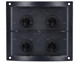 PAINEL ELÉCTRICO 4 BOTÕES 4-1/4" PRETO
